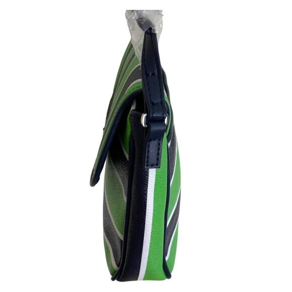 NWT Vera Bradley Flap Crossbody Lucky Stripe Shoulder Strap Handbag - Picture 10 of 14